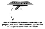 Grelha Inox para Ralo Lorenzetti LorenProtect Redonda 150 mm (15 cm) com Fechamento Automático Anti-Inseto