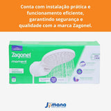 Chuveiro Ducha Eletrônica Moment 7500W 220V 7.5 kW Zagonel