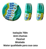 Cabo Flexível Unipolar SIL 16 mm² Verde 450/750V Antichama 100% Cobre – Rolo 100 Metros