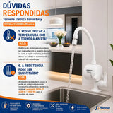 Torneira Elétrica Lorenzetti Loren Easy Mesa 127V 5500W Branca – Bica Alta Móvel para Bancada