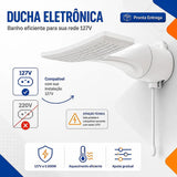 Ducha Loren Shower Ultra Eletrônica 127V 5500W Lorenzetti