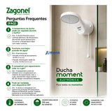 Chuveiro Ducha Eletrônica Moment 7500W 220V 7.5 kW Zagonel