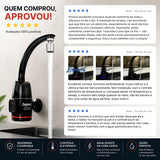 Torneira Elétrica Prima Black Touch 220V 5500W 60 Hz Preto Polido Zagonel