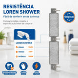 Resistência Lorenzetti Loren Shower Ultra 3065M Cinza 220V 7500W Original