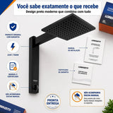 Chuveiro Acqua Century Preto 7500W 220V Eletrônico 7.5 KW Lorenzetti