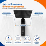 Chuveiro Acqua Century Preto 7500W 220V Eletrônico 7.5 KW Lorenzetti