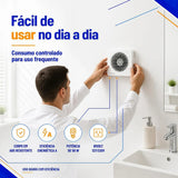 Exaustor para Banheiro Ventisol EXB 150 150mm 220V 22W Branco – Alta Vazão 186m³/h