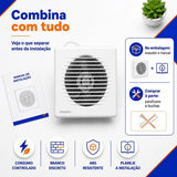 Exaustor para Banheiro Ventisol EXB 150 150mm 220V 22W Branco – Alta Vazão 186m³/h