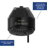 Ducha Eletrônica Enerbras E-Soft Preta 220V 7500W – Controle Eletrônico de Temperatura