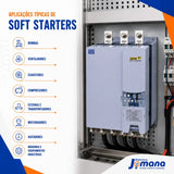 Chave Soft Starter SSW070 255A 220–575V Trifásico Industrial WEG