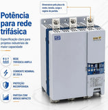 Chave Soft Starter SSW070 255A 220–575V Trifásico Industrial WEG