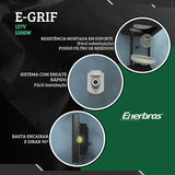 Chuveiro Eletrônico Enerbras E-Griff Preto 127V 5500W com Controle Eletrônico de Temperatura