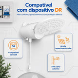 Chuveiro Lorenzetti Loren Comfort Eletrônico 220V 6800W Branco