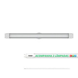 Luminária LED Taschibra Lumifácil 120cm 41W (2x20,5W) 6500K – Branco Frio – Autovolt