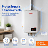 Aquecedor A Gás Lorenzetti 3700de Glp 37 Litros Cor Branco Branco 127/220v Glp