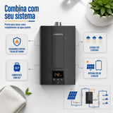 Aquecedor A Gas Lorenzetti 2500de-bk Glp Preto 127/220v Glp