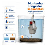 Bomba Submersa Lorenzetti BSL-900 254V 430W 2300 L/h Cinza