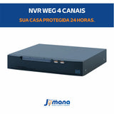 Gravador NVR WEG 4 Canais PoE 4K 8MP 127/220V NV-M04K-131