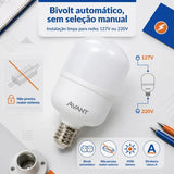 Lâmpada LED Bulbo HP Avant 50W 6500K E27 Bivolt Branco Frio
