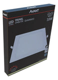 Painel LED Embutir Quadrado Avant 18W Bivolt 127/220V Branco para Forro de Gesso
