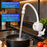 Torneira Elétrica Loren Easy de Mesa 4 Temperaturas 127V 4800W Branco Brilhante Lorenzetti