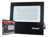 Refletor Led Slim Preto 100W IP 66 6500K Temperatura de cor Branco Frio Bivolt AVANT