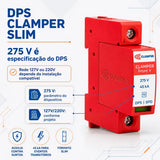 Protetor Contra Surtos DPS CLAMPER Front V 275V 45kA Classe II Monopolar para Trilho DIN