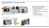 Fechadura Elétrica Compacta de Sobrepor Preta Original 12V HDL