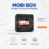 Quadro de Proteção CLAMPER Mobi Box 220V 8kW 40A Preto para Wallbox com DPS + IDR Tipo A + Disjuntor