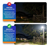 Refletor LED Avant Slim 400W 6500K Bivolt IP66 Preto 30.000lm Branco Frio