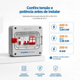 Quadro de Proteção CLAMPER Mobi Box 220V 8kW 40A C/CP Cinza