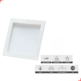 Painel LED Recuado Quadrado Comfort Deluxe 12W 6500K Bivolt Branco Fosco Avant – Cód. 908031377