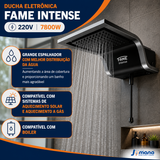 Chuveiro Ducha Eletrônica Fame Intense Preto 220V 7.800W – Controle Eletrônico de Temperatura
