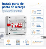 Quadro de Proteção CLAMPER Mobi Box 220V 8kW 40A C/CP Cinza
