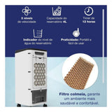 Climatizador De Ar 4 Litros Ventila, Umidifica, Refri - 4 Em 1 Branco 220v