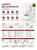 Chuveiro Lorenzetti Bella Ducha 4T Branco 5500W 127V – 4 Temperaturas