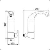 Purificador de Água com Torneira Lorenzetti Acqua Due 7411040 Branco para Parede com Refil Incluso