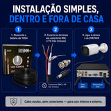 Cabo Coaxial CFTV Condutti 5mm Dupla Blindagem 150m Preto para Área Externa
