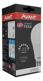 Kit 20 Lâmpadas 15W Bulbo Pera LED E27 6500K Luz Branco-frio Bivolt Avant