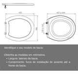 Assento Sanitário Almofadado Oval Levitti Branco Lorenzetti