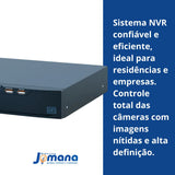 Gravador NVR WEG 4 Canais PoE 4K 8MP 127/220V NV-M04K-131