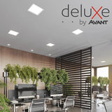Painel LED Recuado Quadrado Comfort Deluxe 18W 2700K Bivolt Branco Fosco Avant – Cód. 908080375