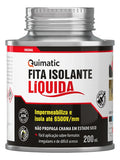 Fita Isolante Líquida Preta 200ml Quimatic Tapmatic – Isolamento Elétrico e Impermeabilização de Conexões