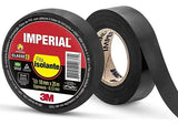 Fita Isolante 3M Imperial Preta 18mm x 20m 750V Antichama Uso Geral