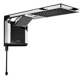 CHUVEIRO LORENZETTI ACQUA DUO ULTRA PRETO/CROMADO 220V 7800W | ELETRÔNICO, 2 TIPOS DE JATO E PRESS PLUS