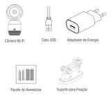 Câmera Wi-Fi WEG Home PTZ 360° Full HD 2MP Branca – Áudio Bidirecional | Visão Noturna | Detecção de Movimento