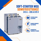 Soft Starter WEG SSW07 SSW070312T5SH2Z 312A 220-575V Trifásica