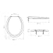 Assento Sanitário Duratti Branco Oval Universal - Modelo 7153011 - LORENZETTI