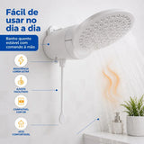 Chuveiro Lorenzetti Loren Comfort Eletrônico 220V 6800W Branco