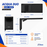 Chuveiro Elétrico Lorenzetti Acqua Duo Ultra Preto 220V 7800W com Ducha e Chuveiro Integrados